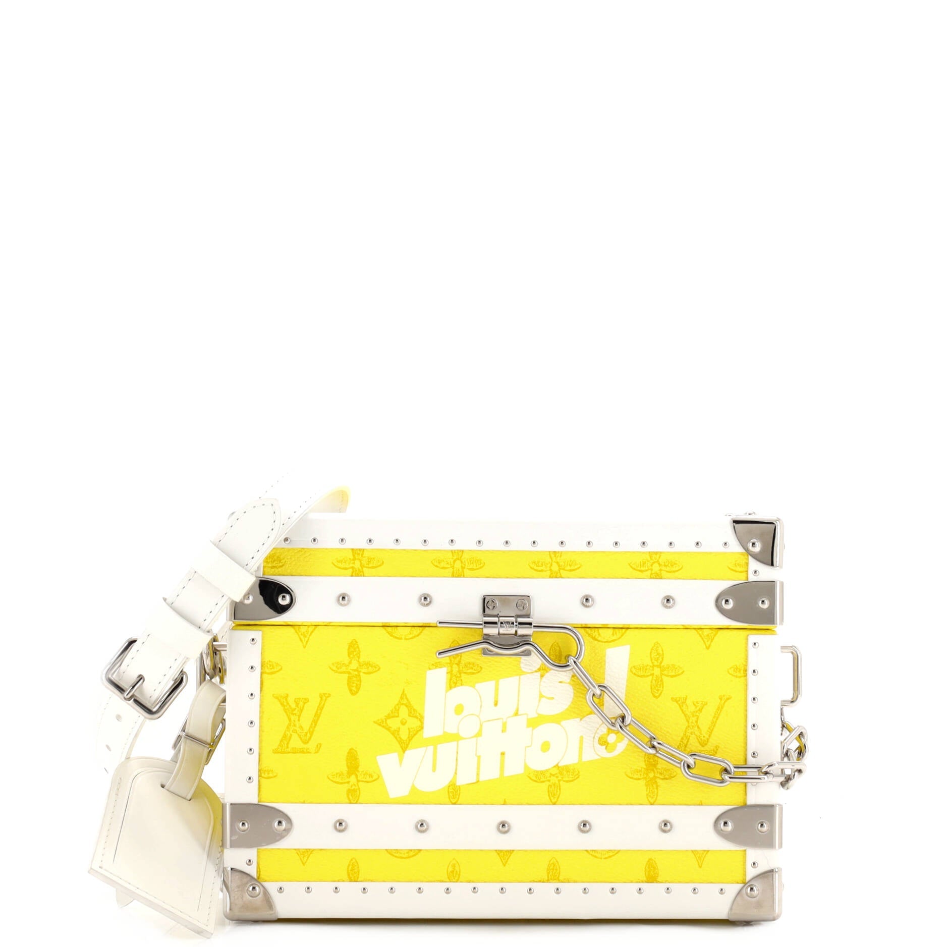 Clutch Box Bag Everyday Signature Vintage Monogram Canvas