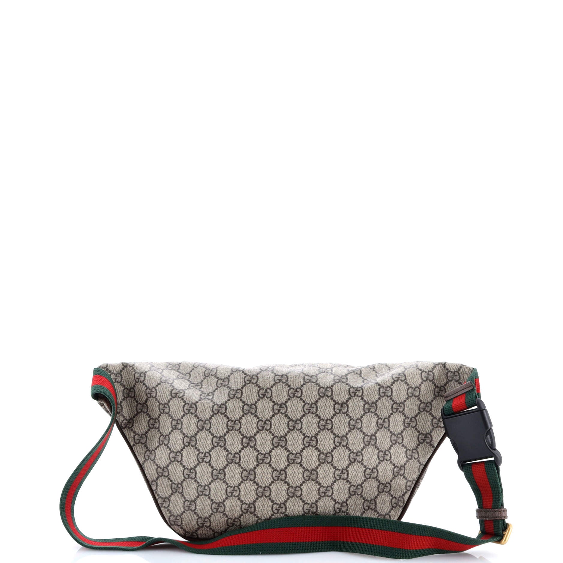 Courrier Zip Belt Bag GG Coated Canvas with Applique