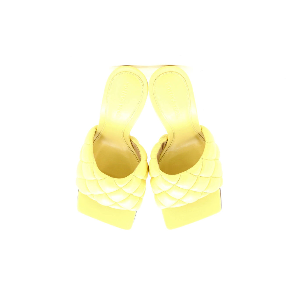 Women's The Padded Heeled Sandals Quilted Leather