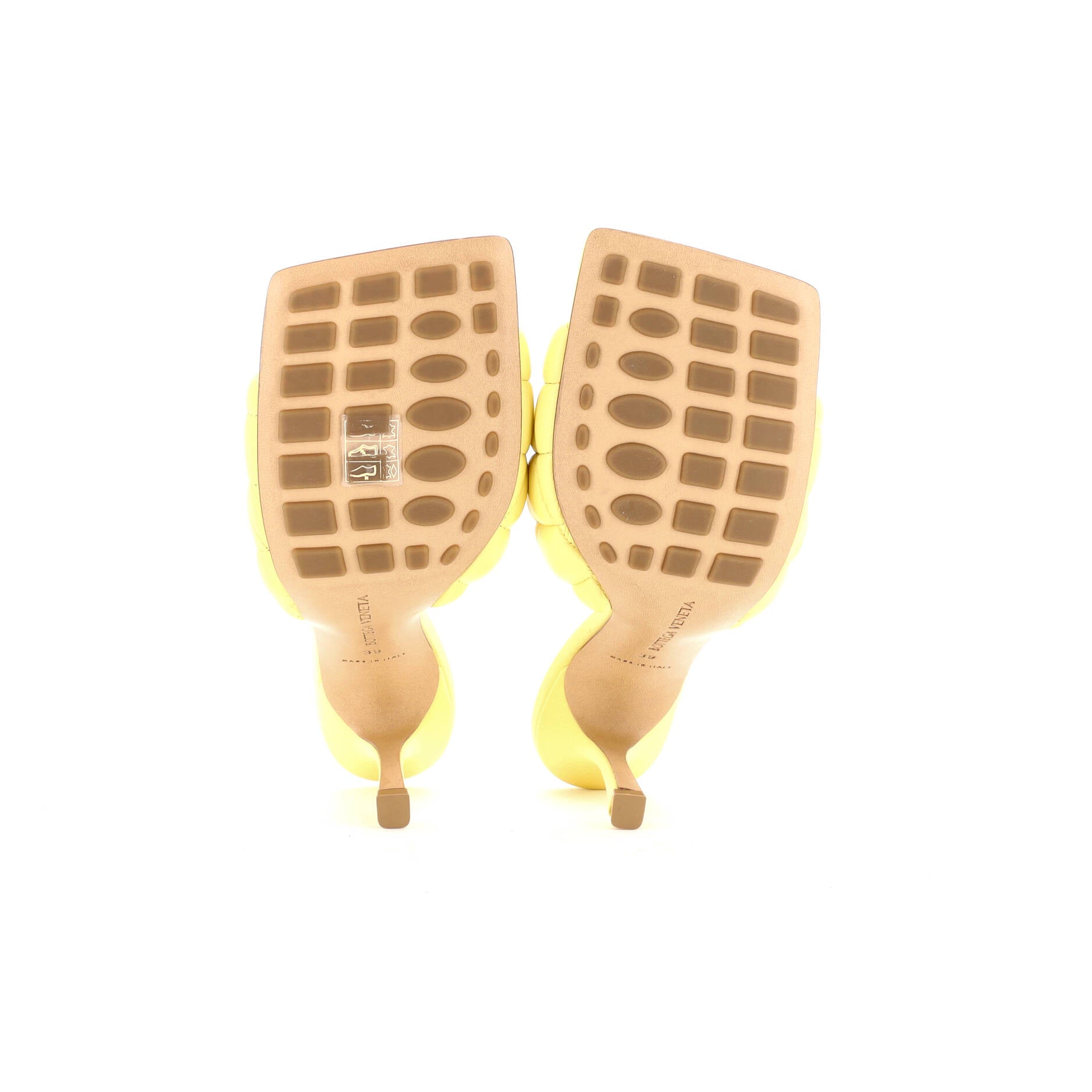 Women's The Padded Heeled Sandals Quilted Leather