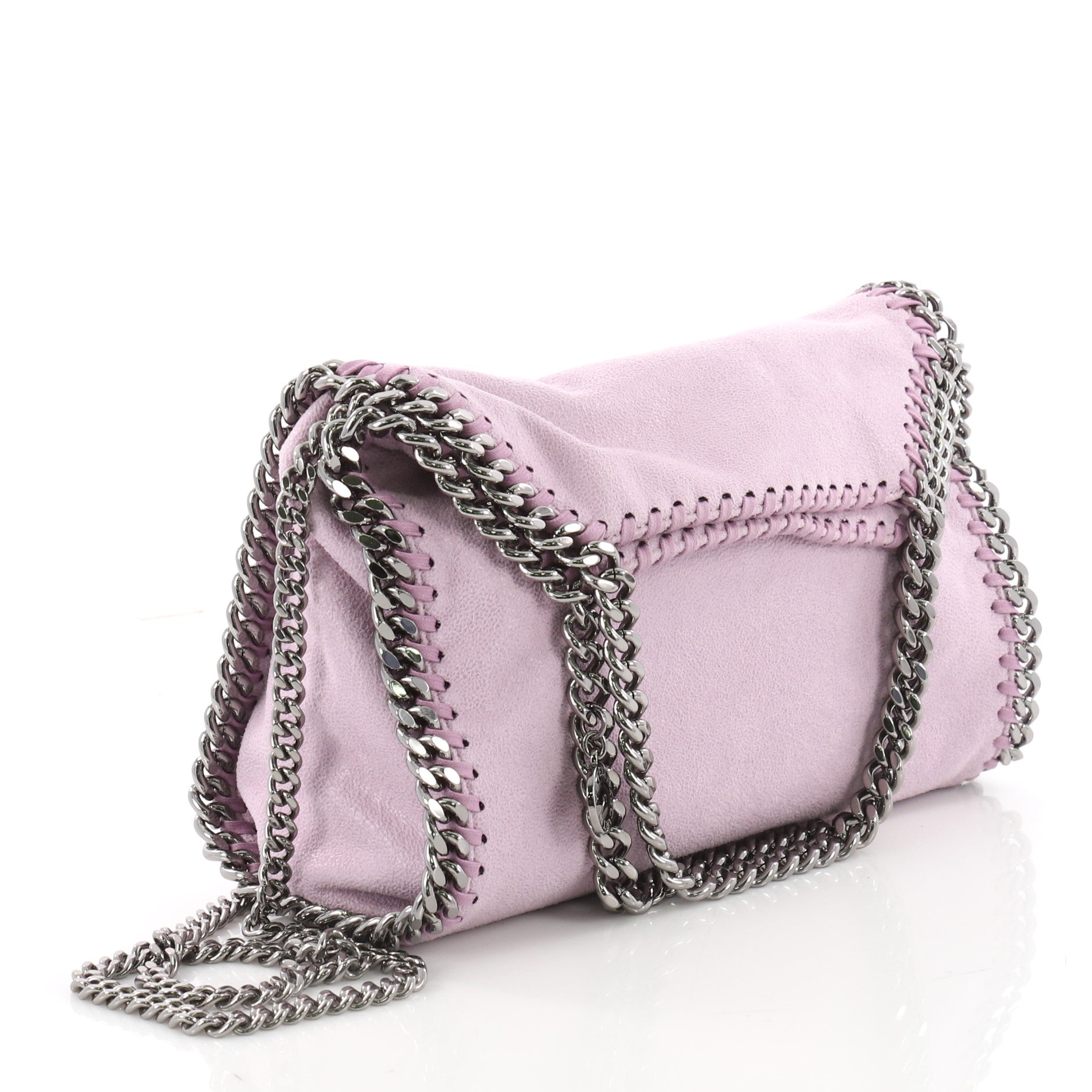 Falabella Fold Over Crossbody Bag Shaggy Deer Mini