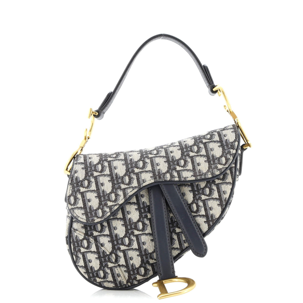 Saddle Handbag Oblique Canvas Mini