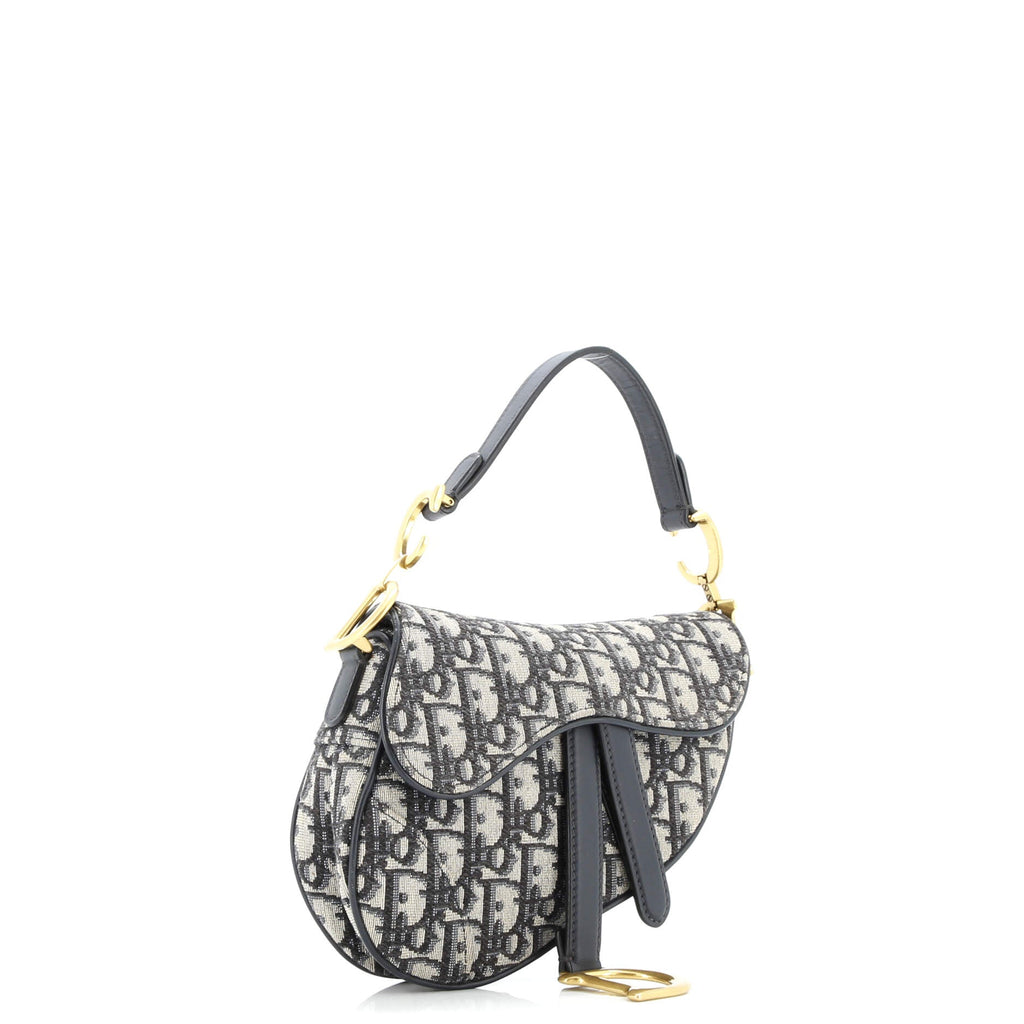 Saddle Handbag Oblique Canvas Mini
