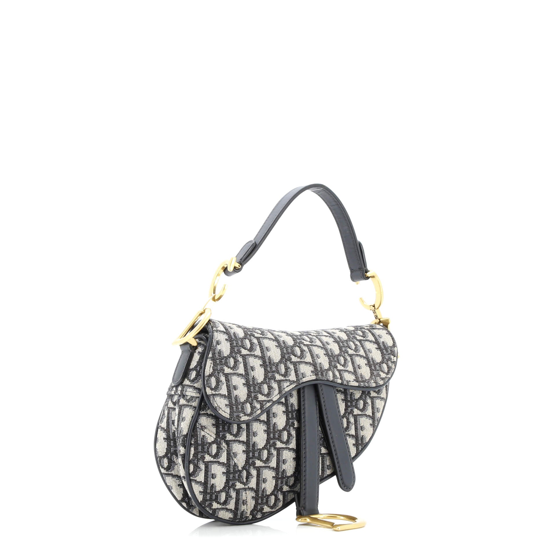 Saddle Handbag Oblique Canvas Mini