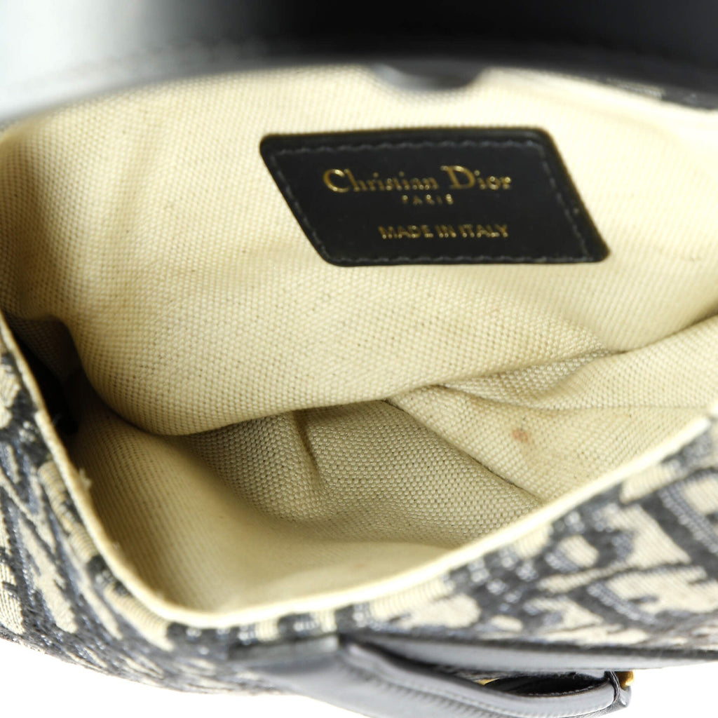 Saddle Handbag Oblique Canvas Mini