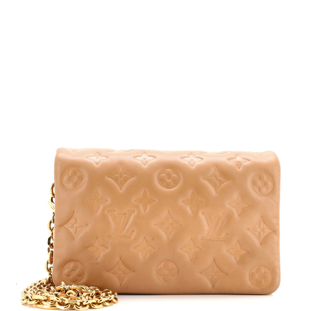 Coussin Pochette Monogram Embossed Lambskin
