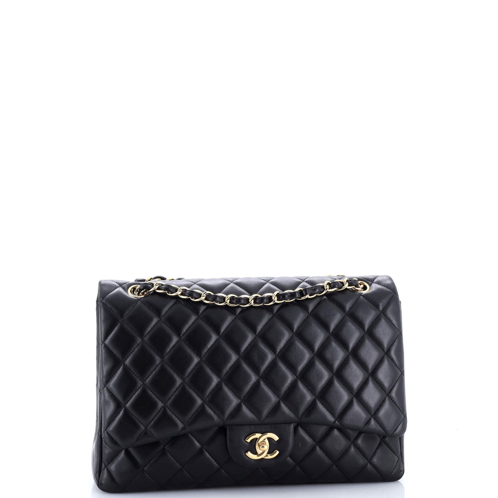 Classic Single Flap Bag Quilted Lambskin Maxi