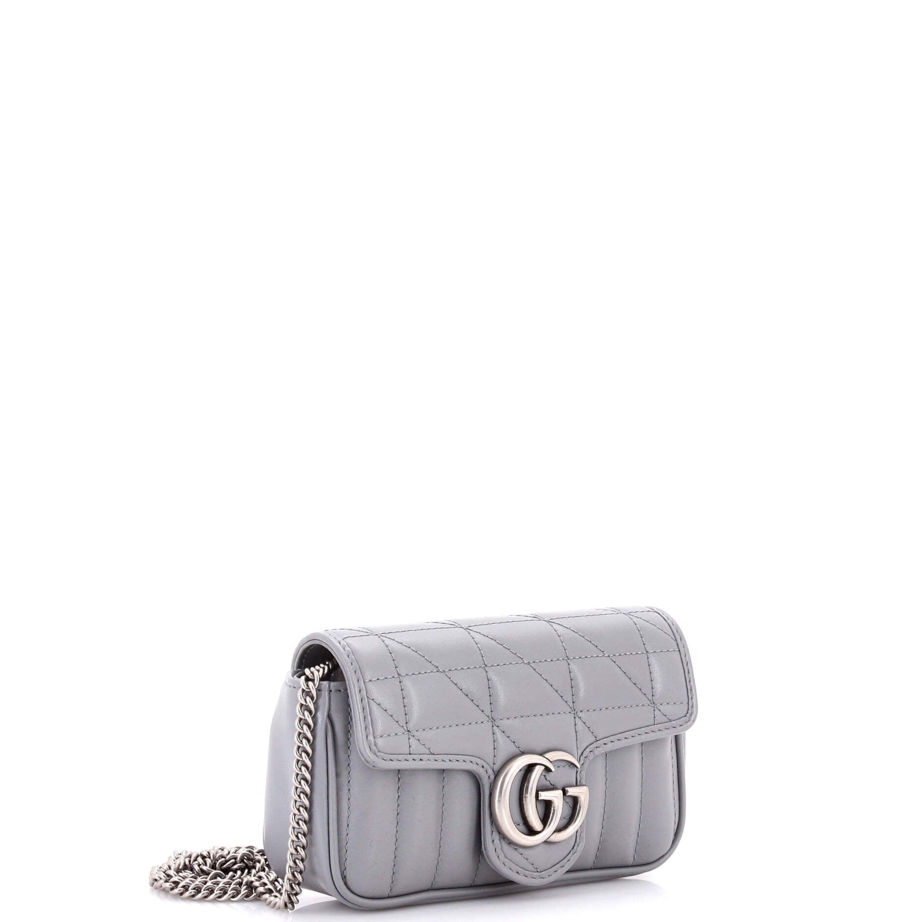GG Marmont Flap Bag Mixed Matelasse Leather Super Mini