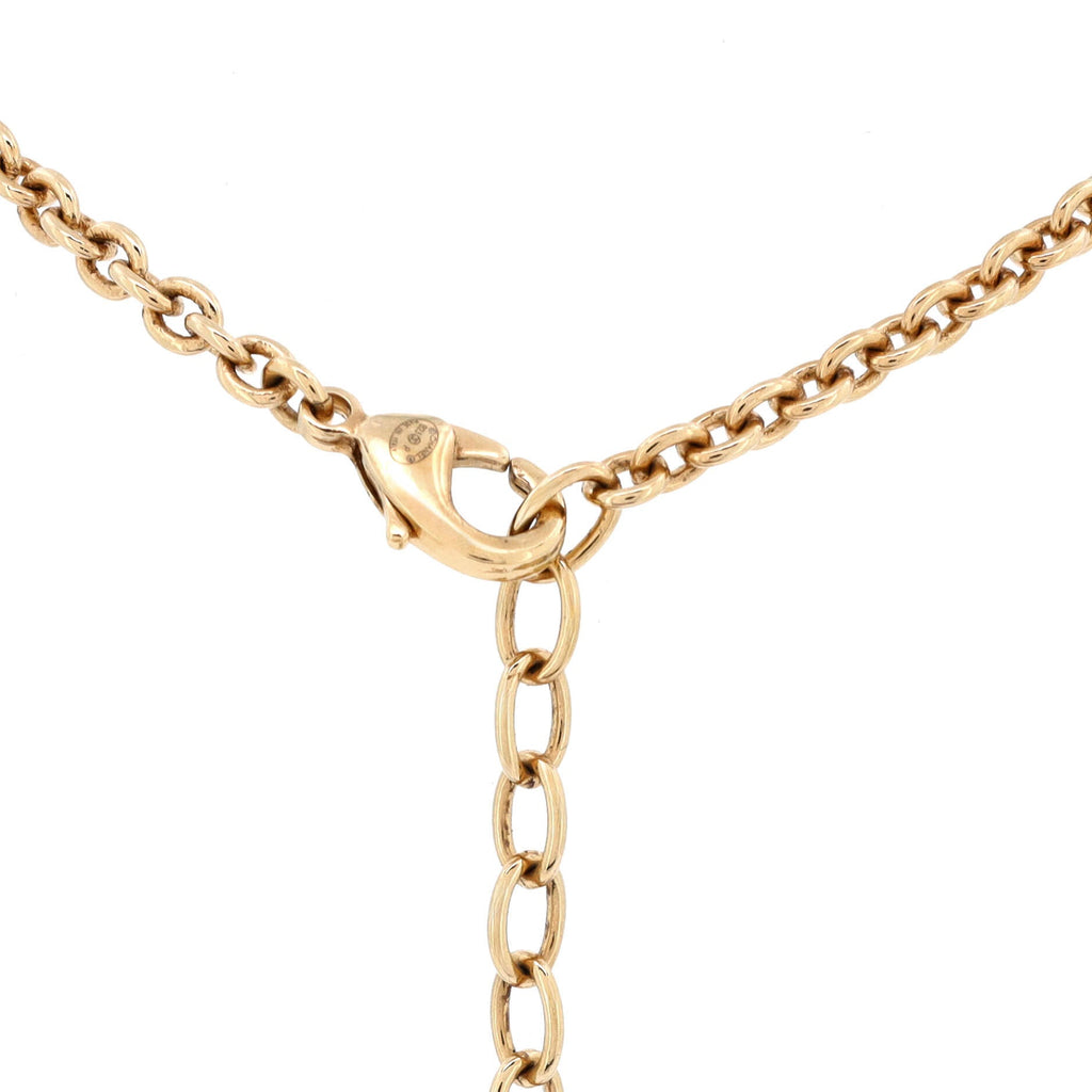 CC Multi Heart Chain Choker Necklace Metal with Crystals