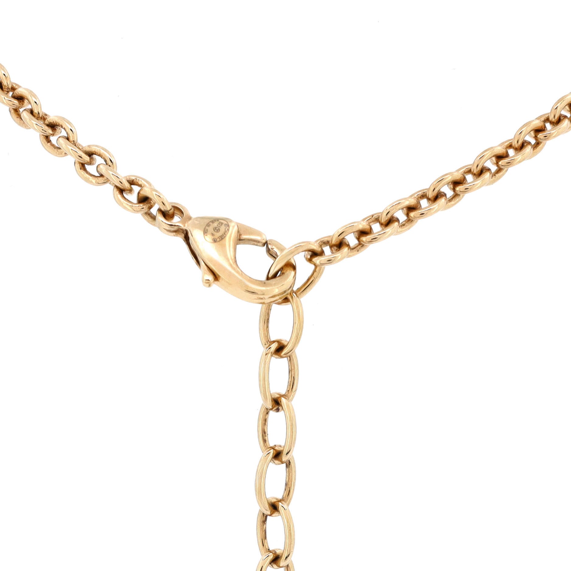 CC Multi Heart Chain Choker Necklace Metal with Crystals