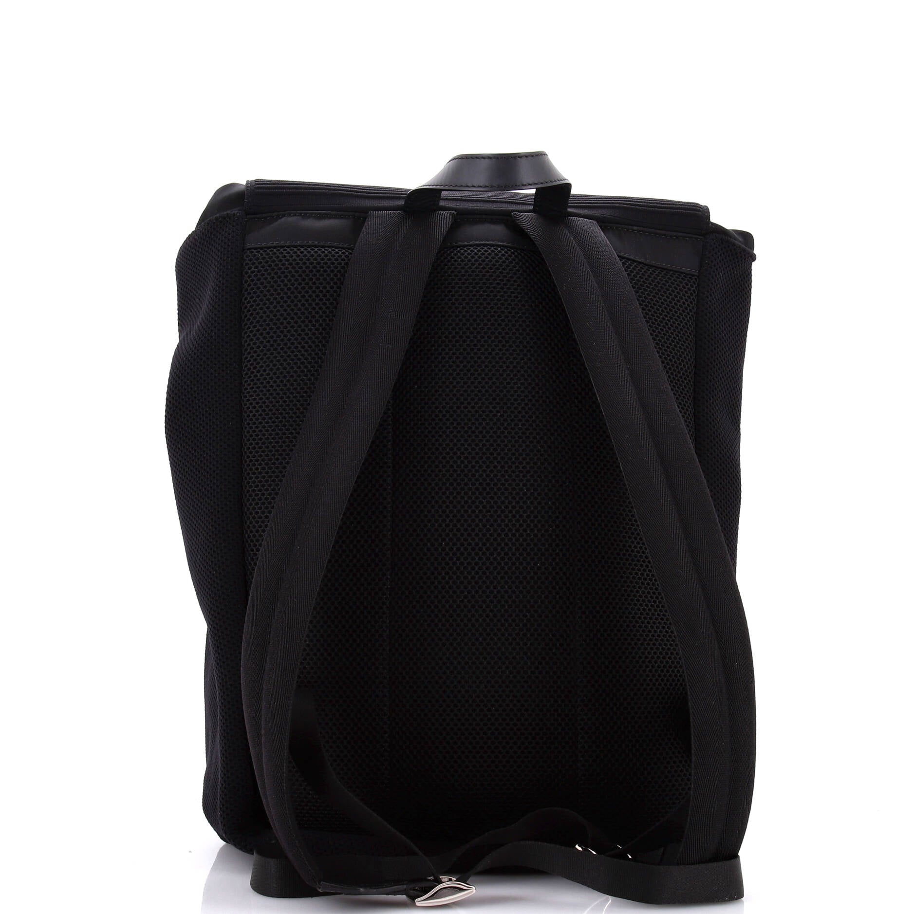 Fendiness Backpack Zucca Jacquard and Mesh Medium
