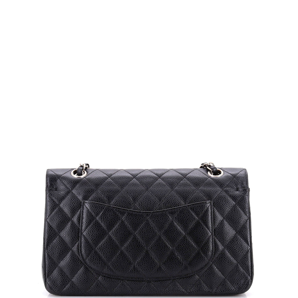 Classic Double Flap Bag Quilted Caviar Medium