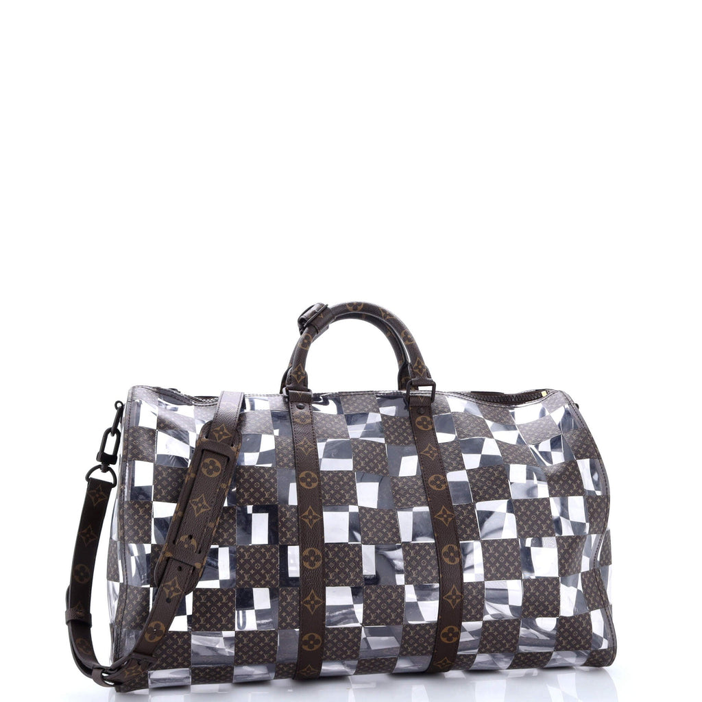 Keepall Bandouliere Bag Monogram Chess Coated Canvas and PVC 50