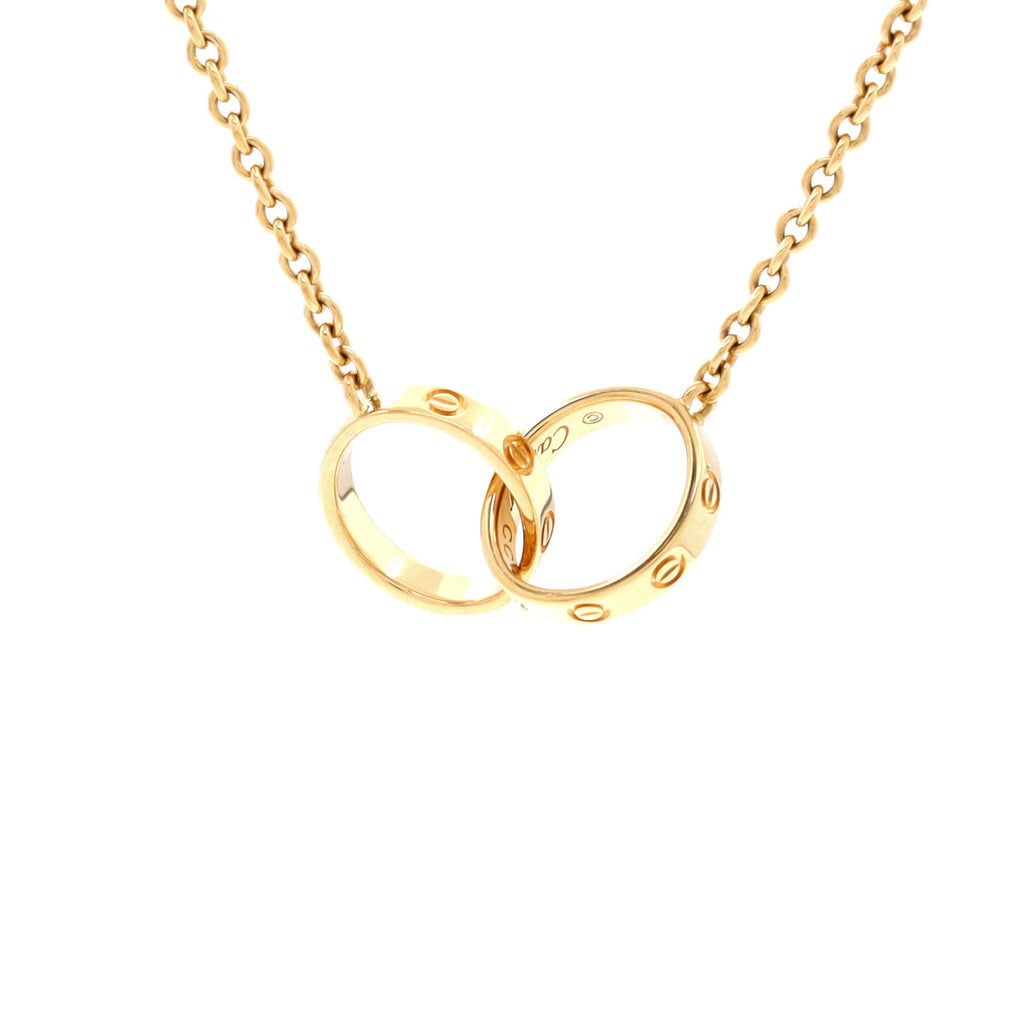Love Interlocking Necklace 18K Yellow Gold