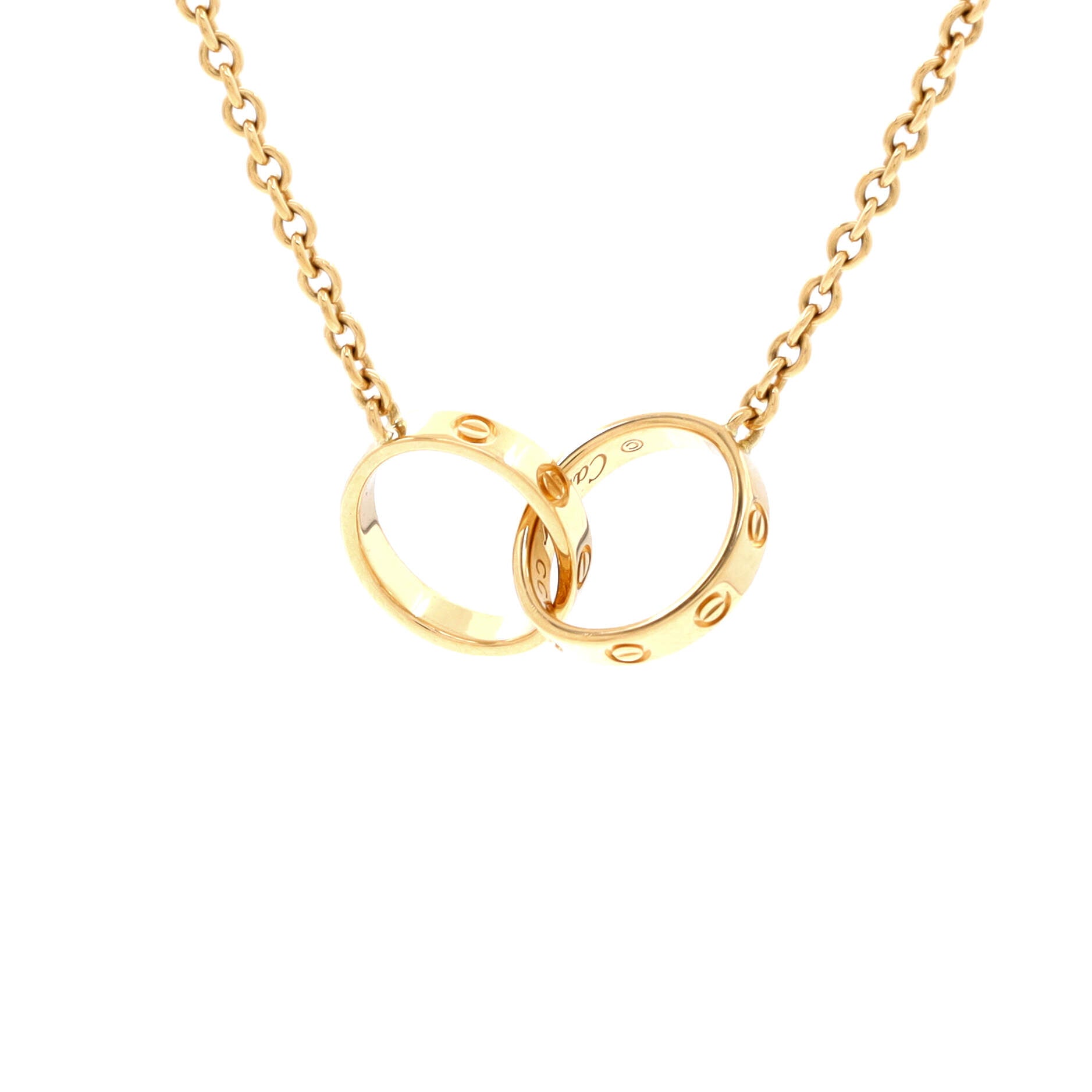 Love Interlocking Necklace 18K Yellow Gold