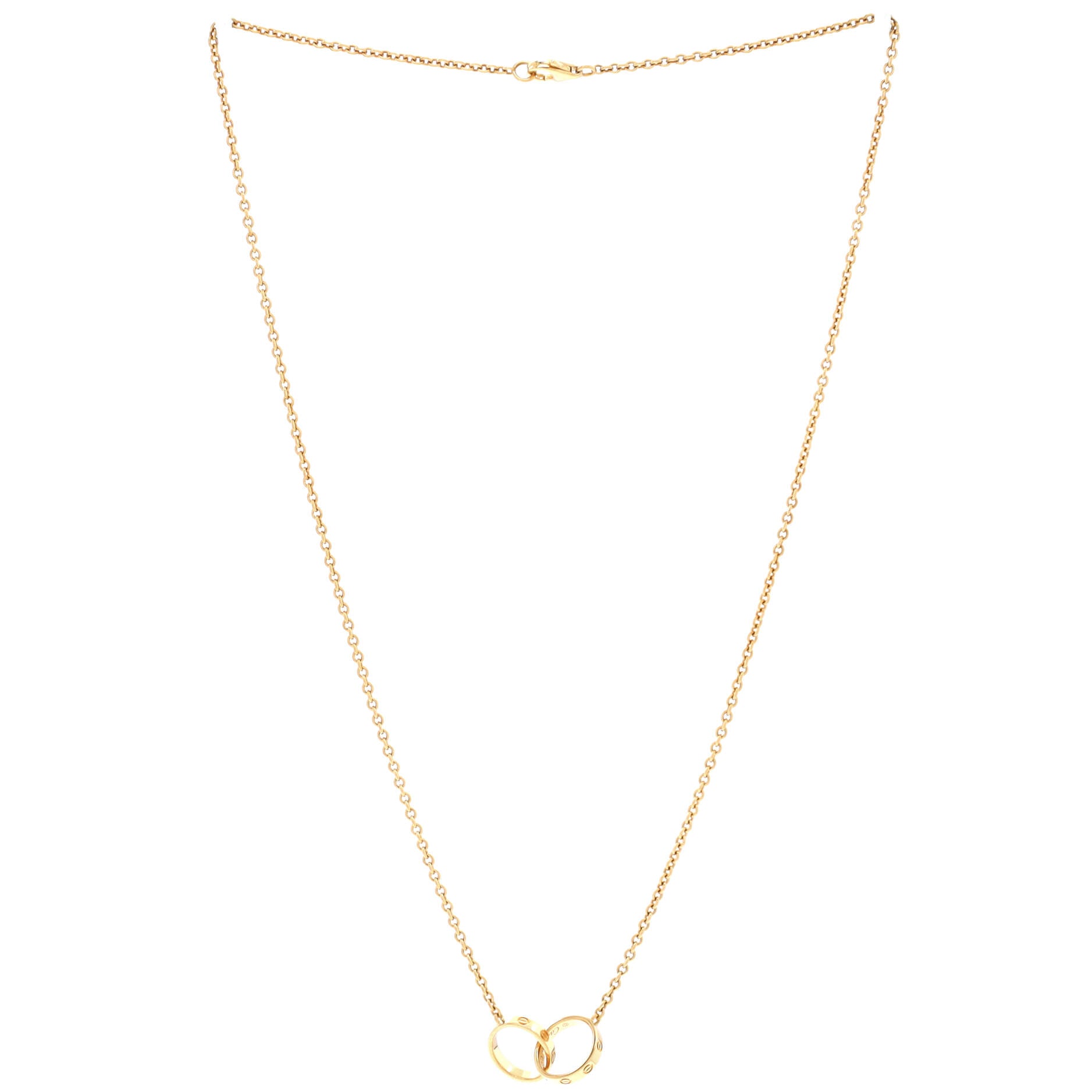 Love Interlocking Necklace 18K Yellow Gold
