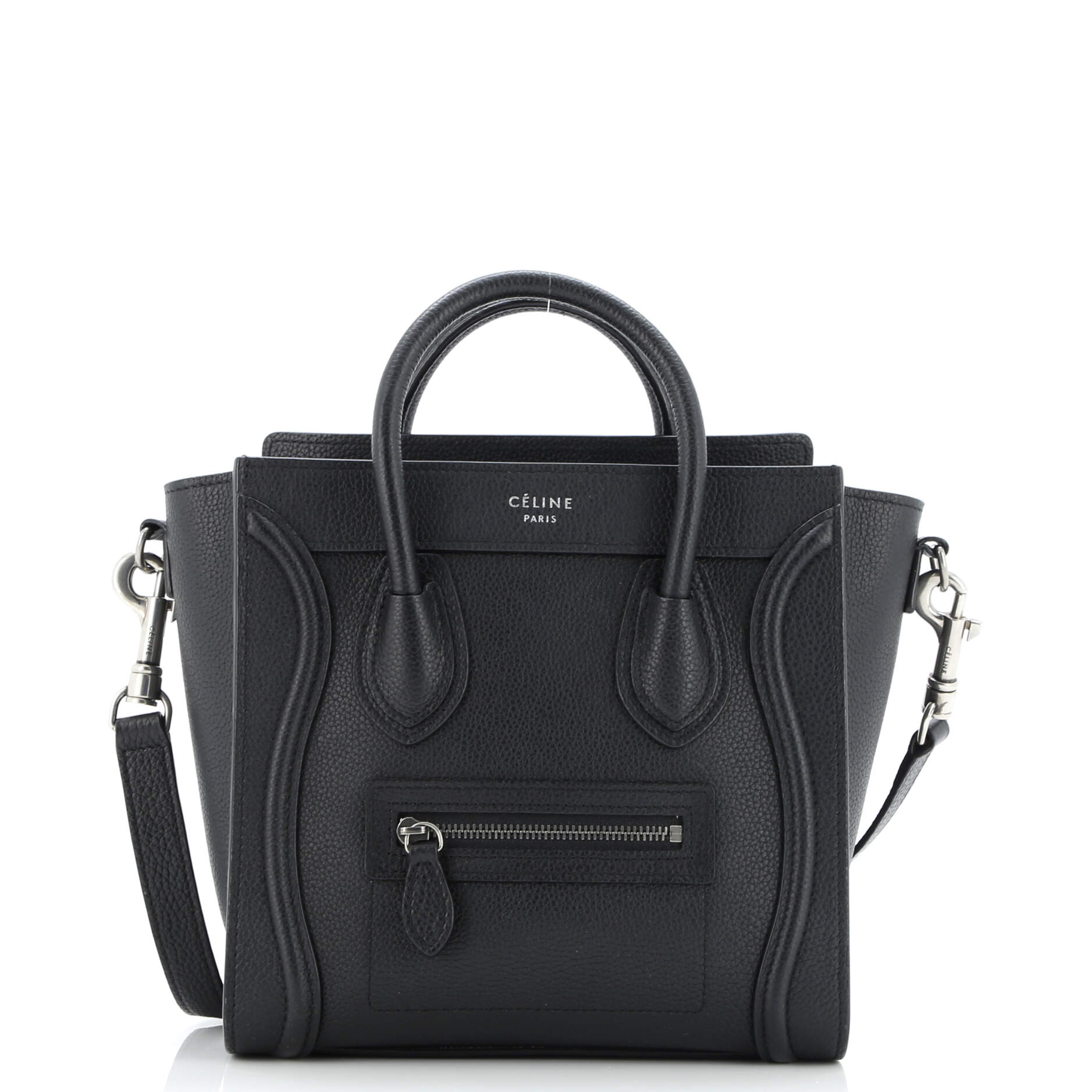 Luggage Bag Grainy Leather Nano
