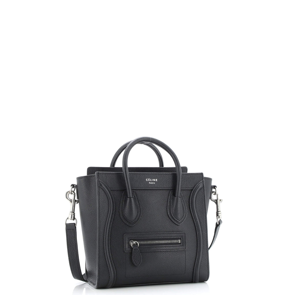 Luggage Bag Grainy Leather Nano