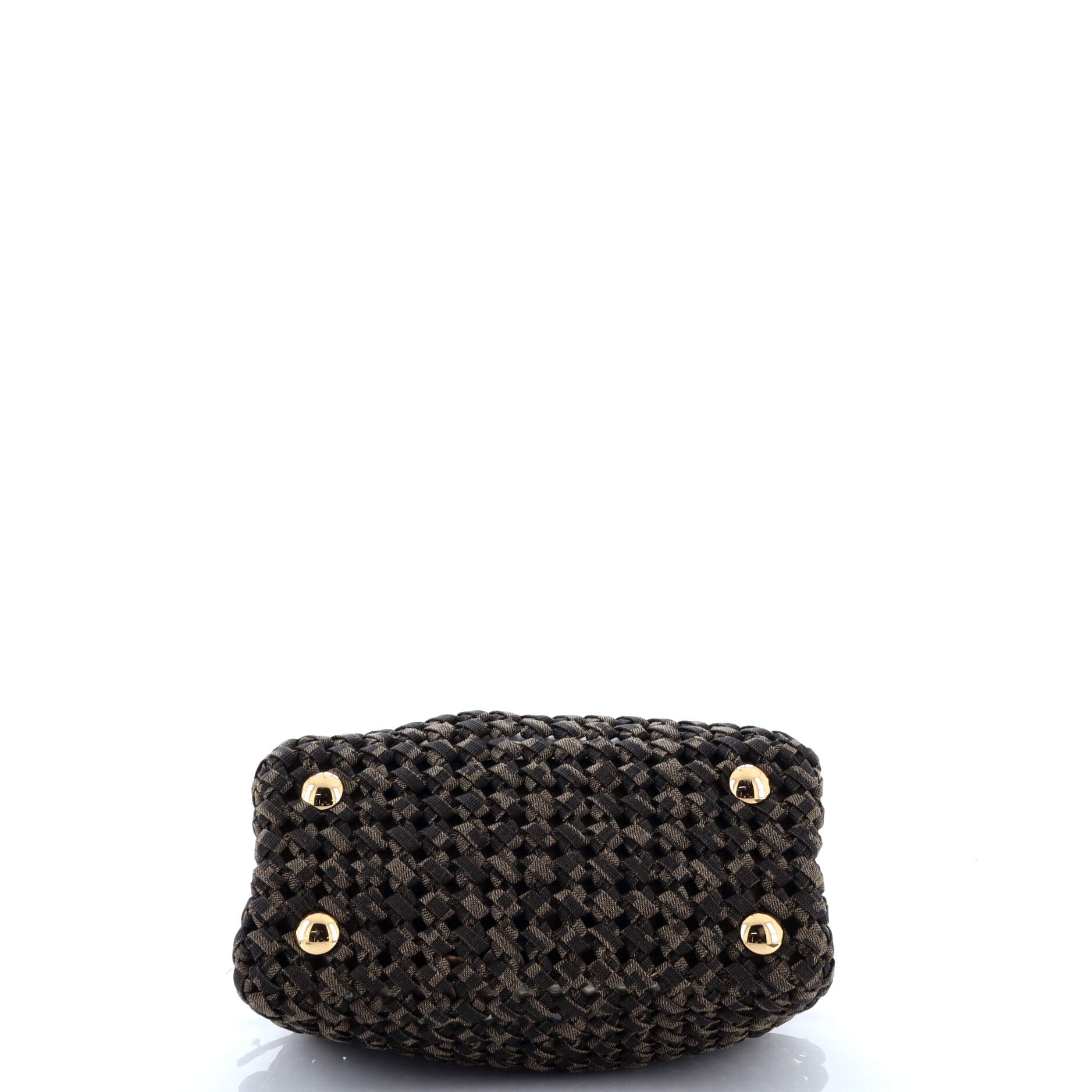 Peekaboo Bag Woven Zucca Canvas Mini