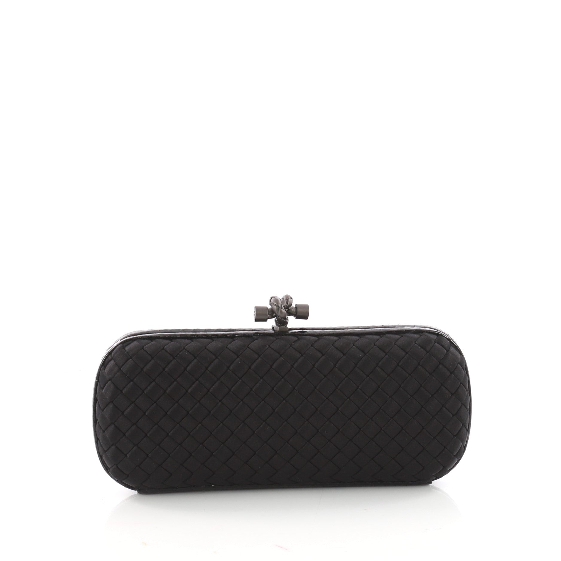 Box Knot Clutch Intrecciato Satin Long
