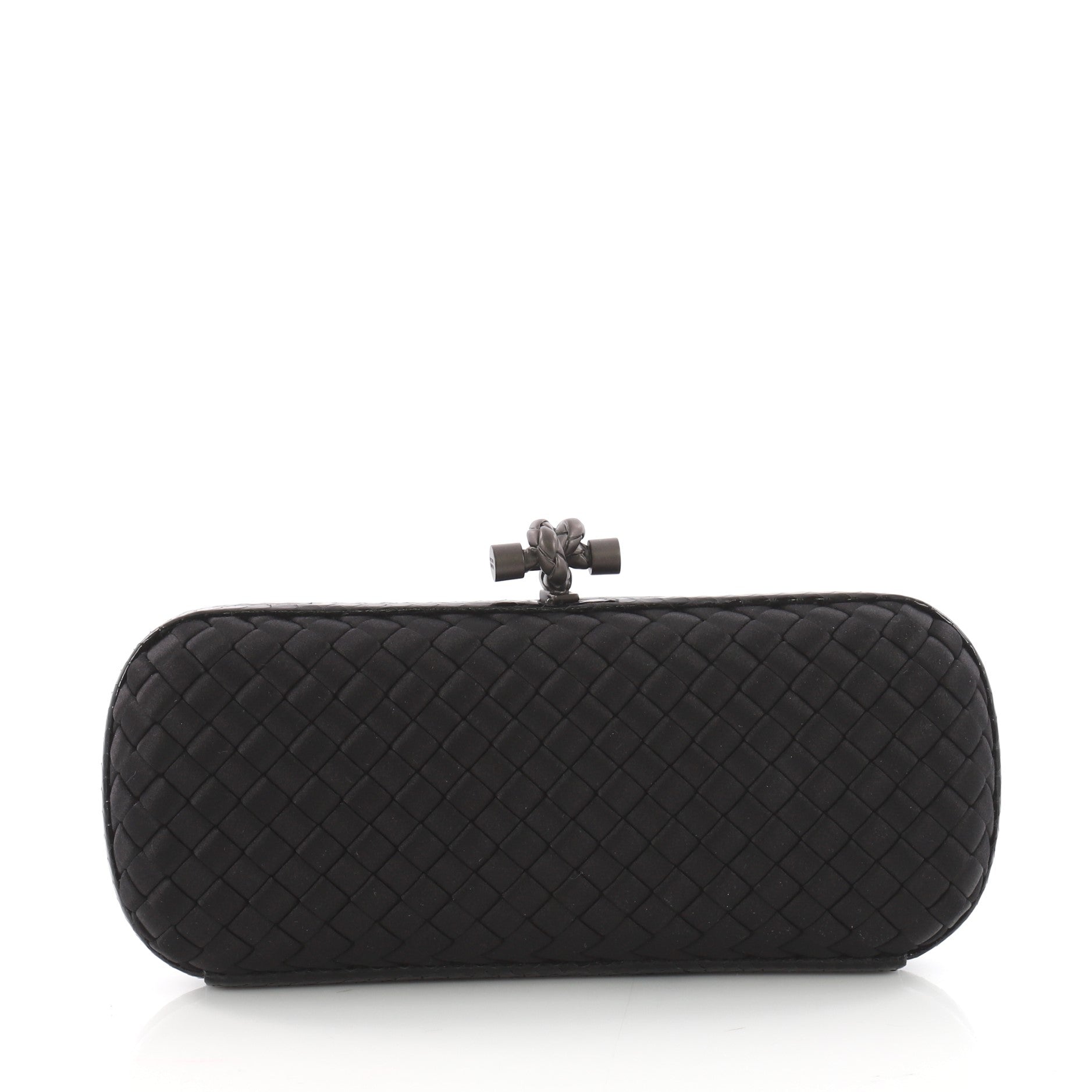 Box Knot Clutch Intrecciato Satin Long