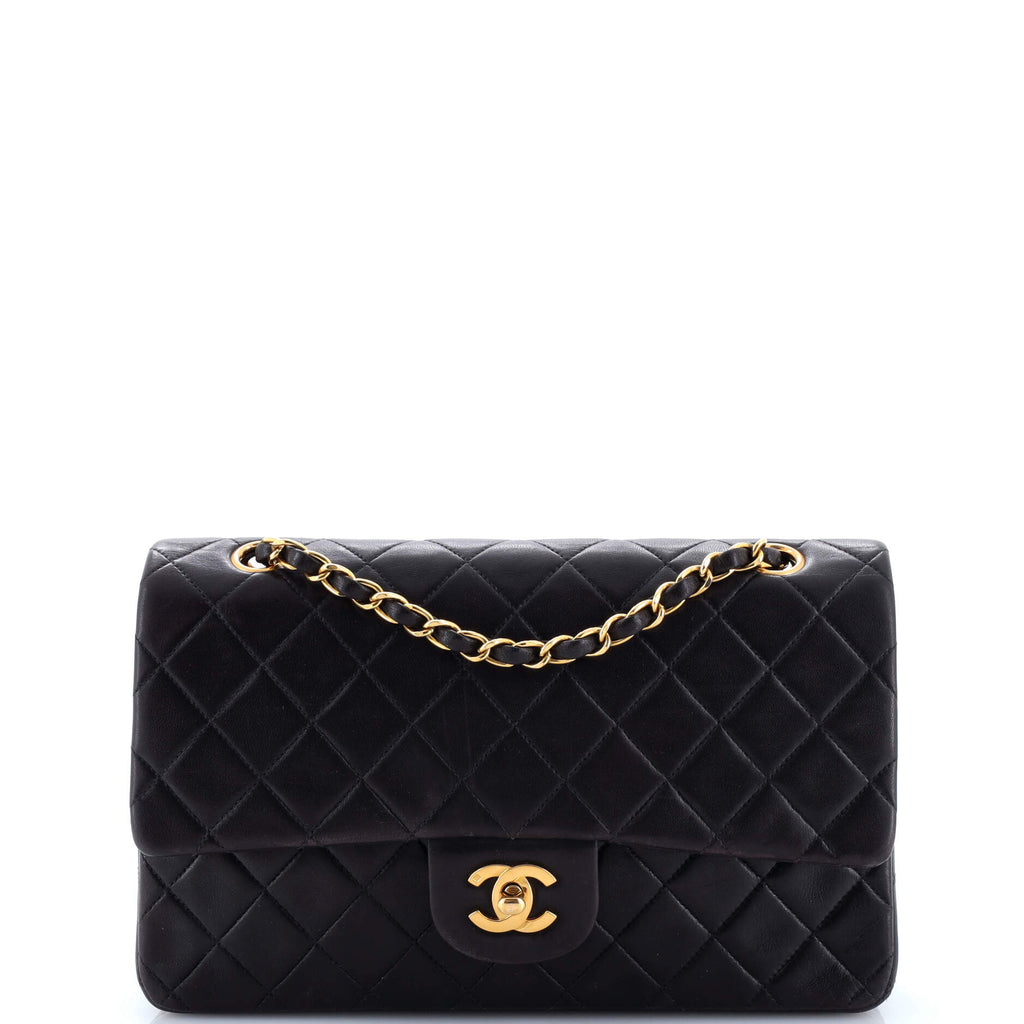 Vintage Classic Double Flap Bag Quilted Lambskin Medium
