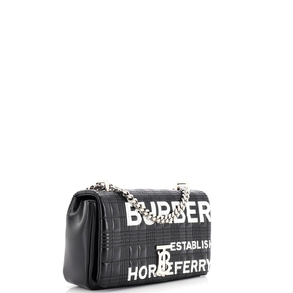 Lola Shoulder Bag Quilted Printed Coated Canvas Small