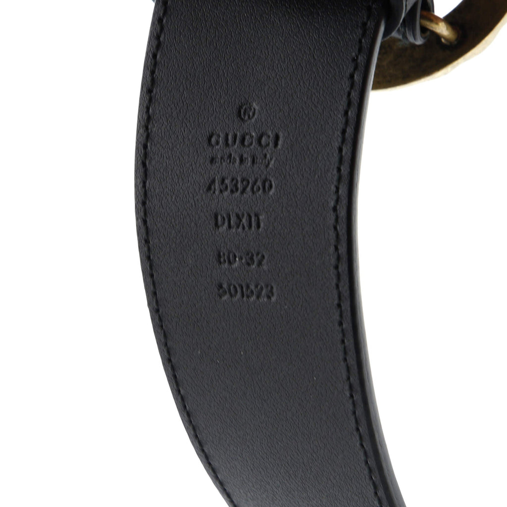 Pearly GG Marmont Belt Leather Wide