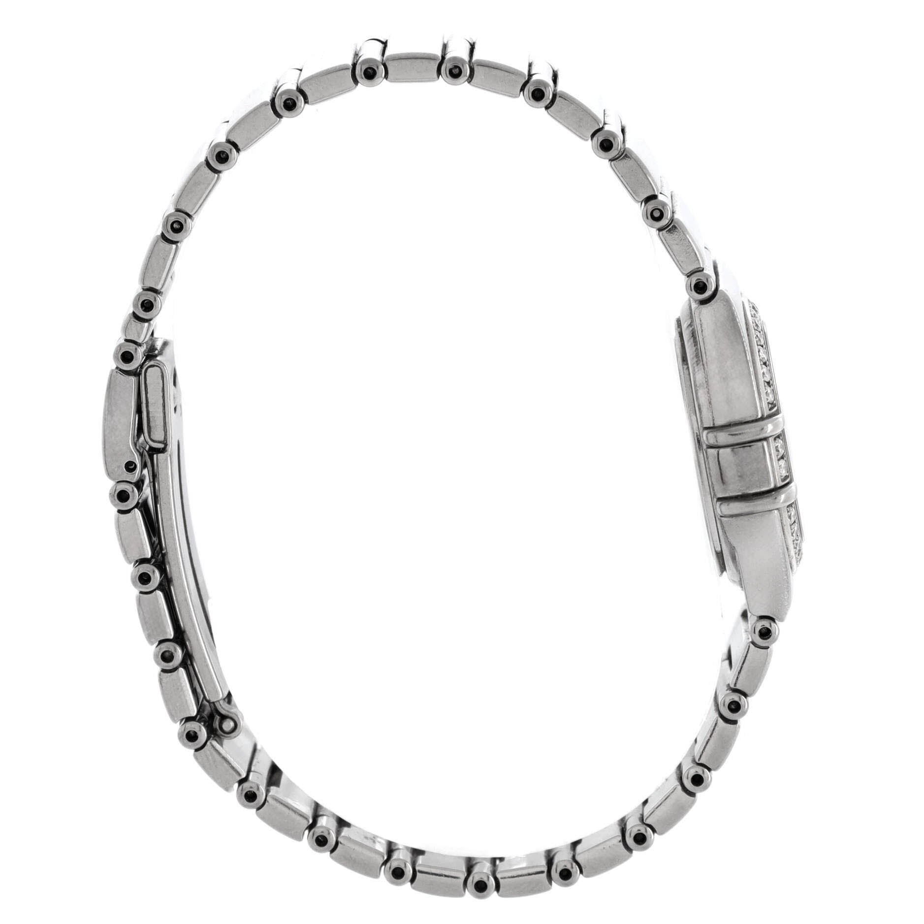 Constellation Quartz Watch Stainless Steel with Diamond Bezel and Mother of Pearl 23