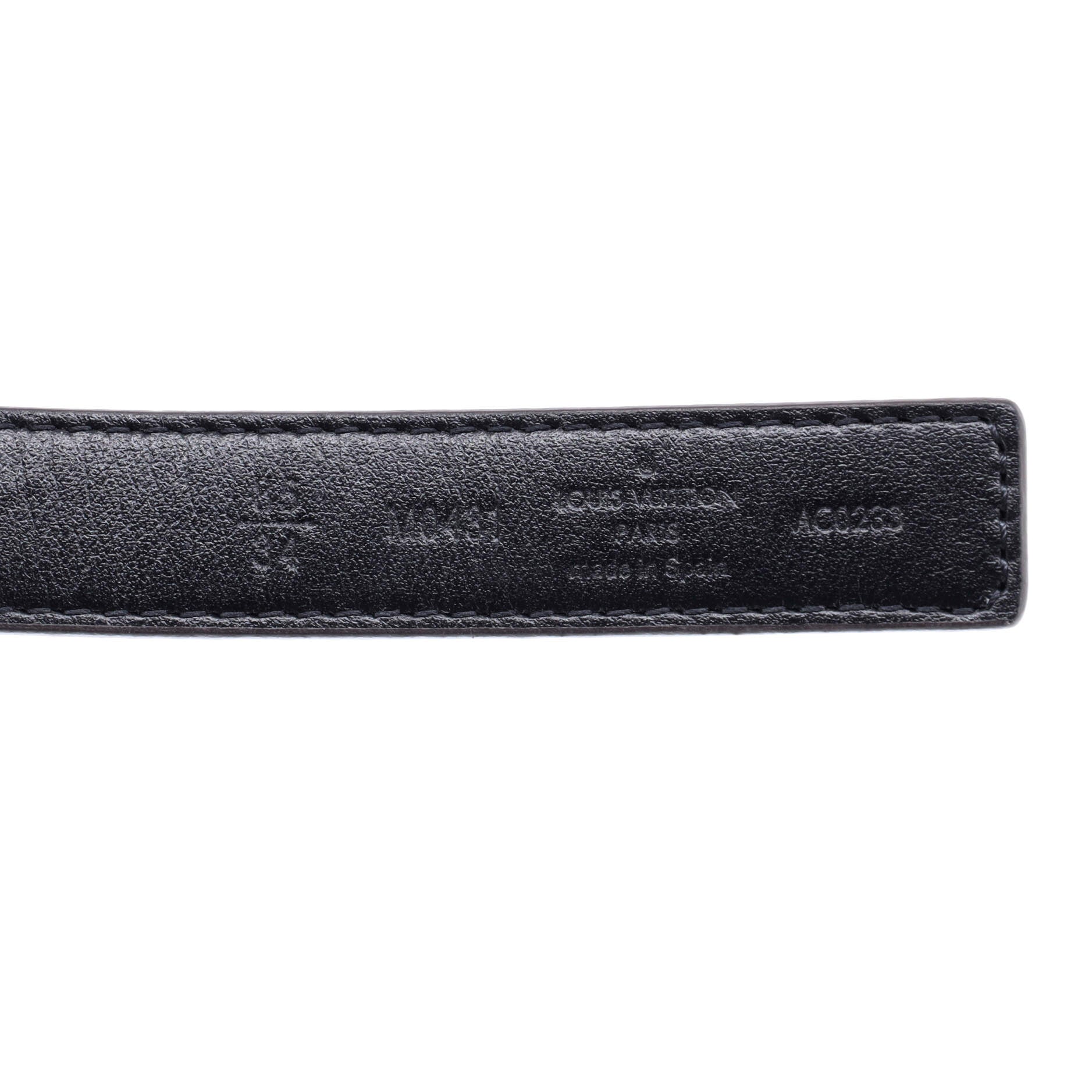 LV Initiales Reversible Belt Monogram Canvas and Leather Thin