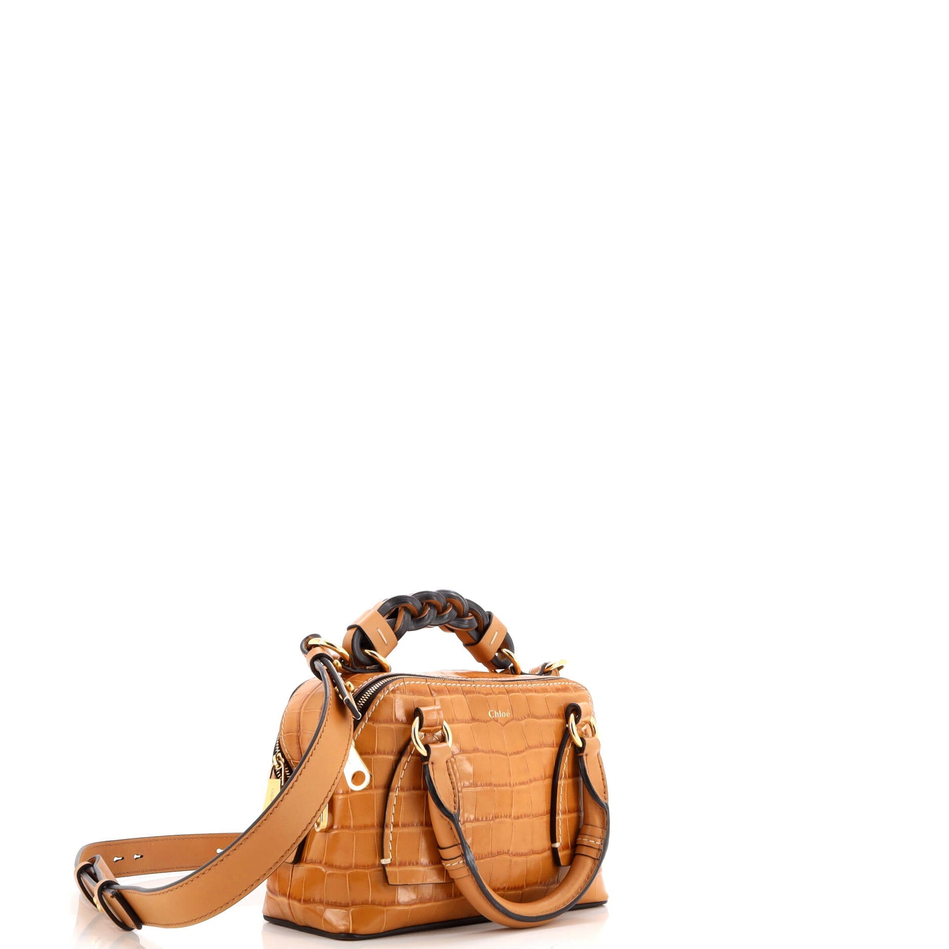 Daria Bag Crocodile Embossed Leather Small