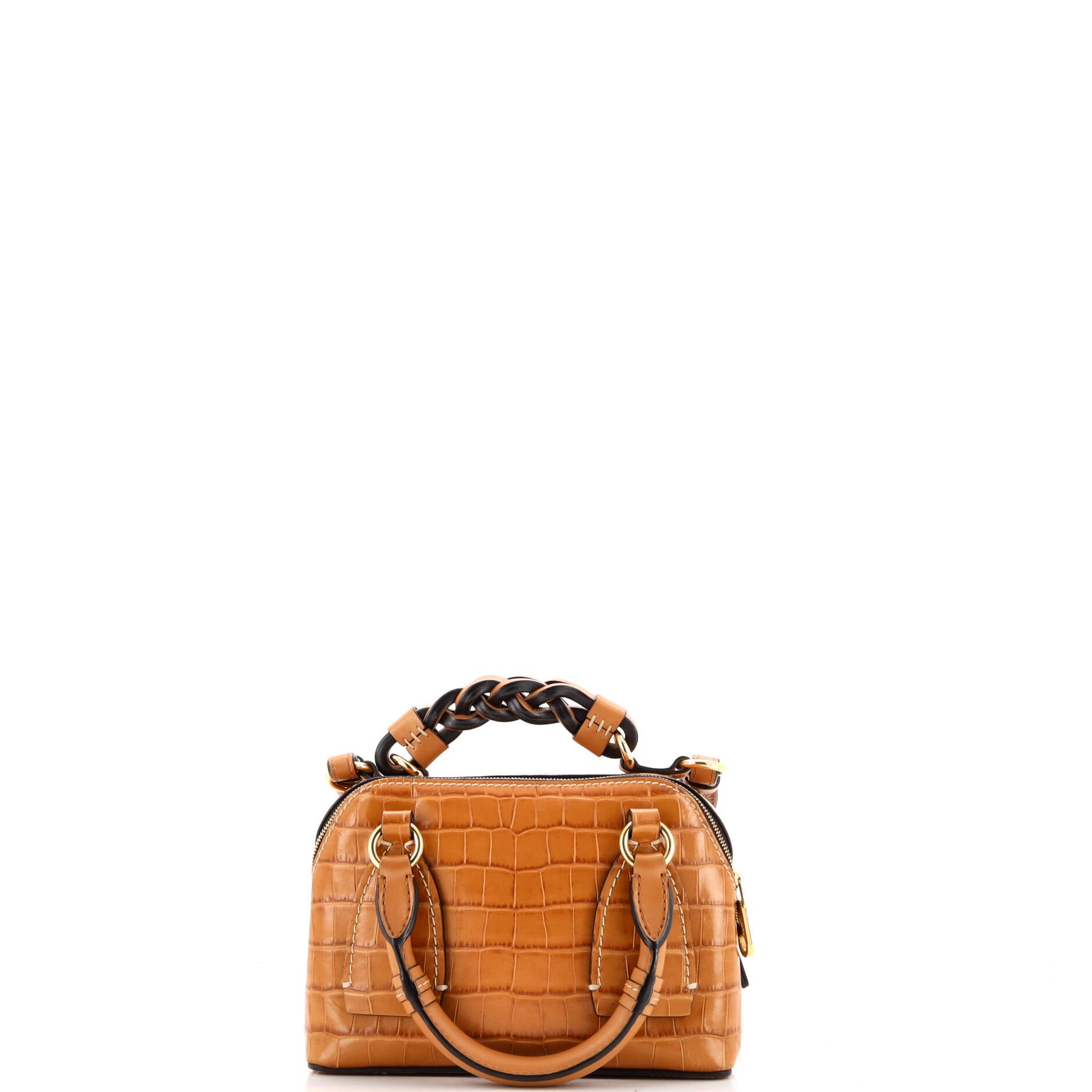 Daria Bag Crocodile Embossed Leather Small