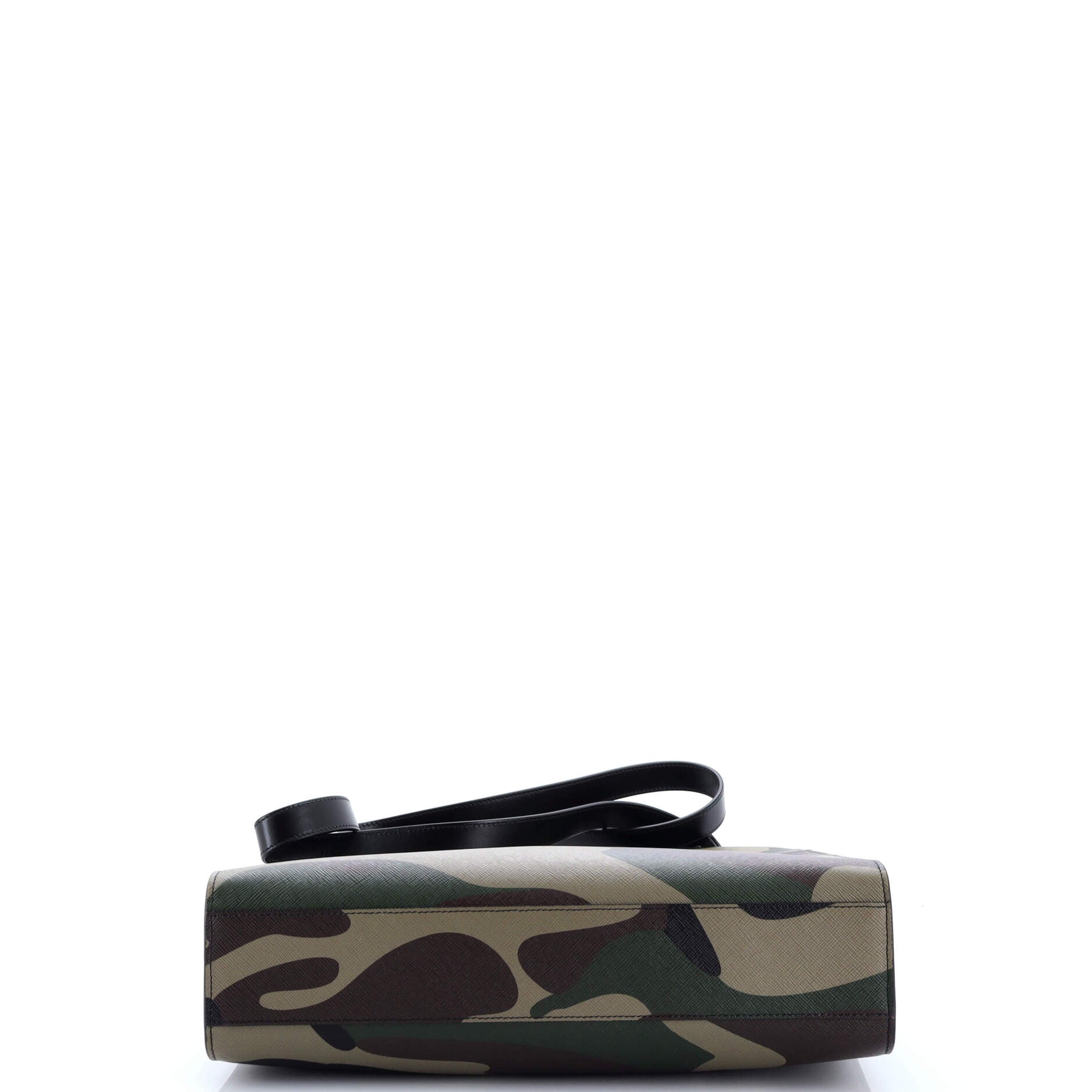 Vertical Cabas Tote Camouflage Coated Canvas Medium