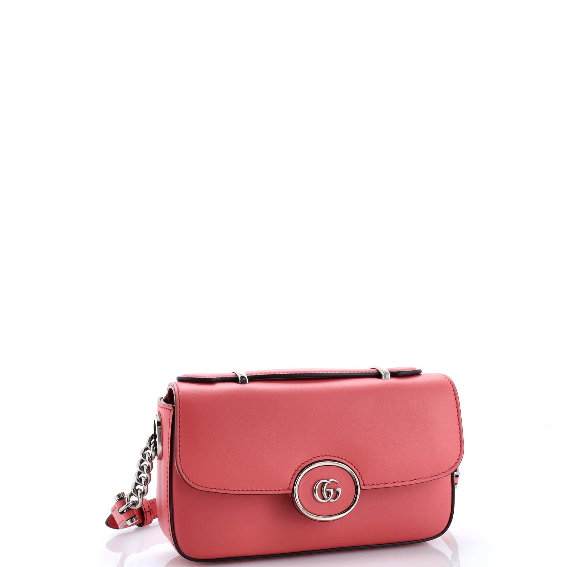 Petite GG Flap Shoulder Bag Leather Small
