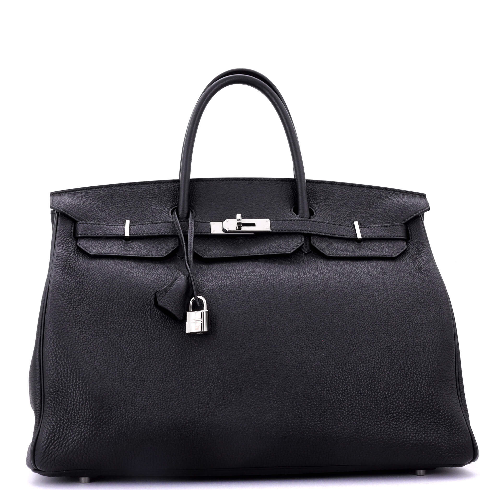 Birkin Handbag Noir Togo with Palladium Hardware 40