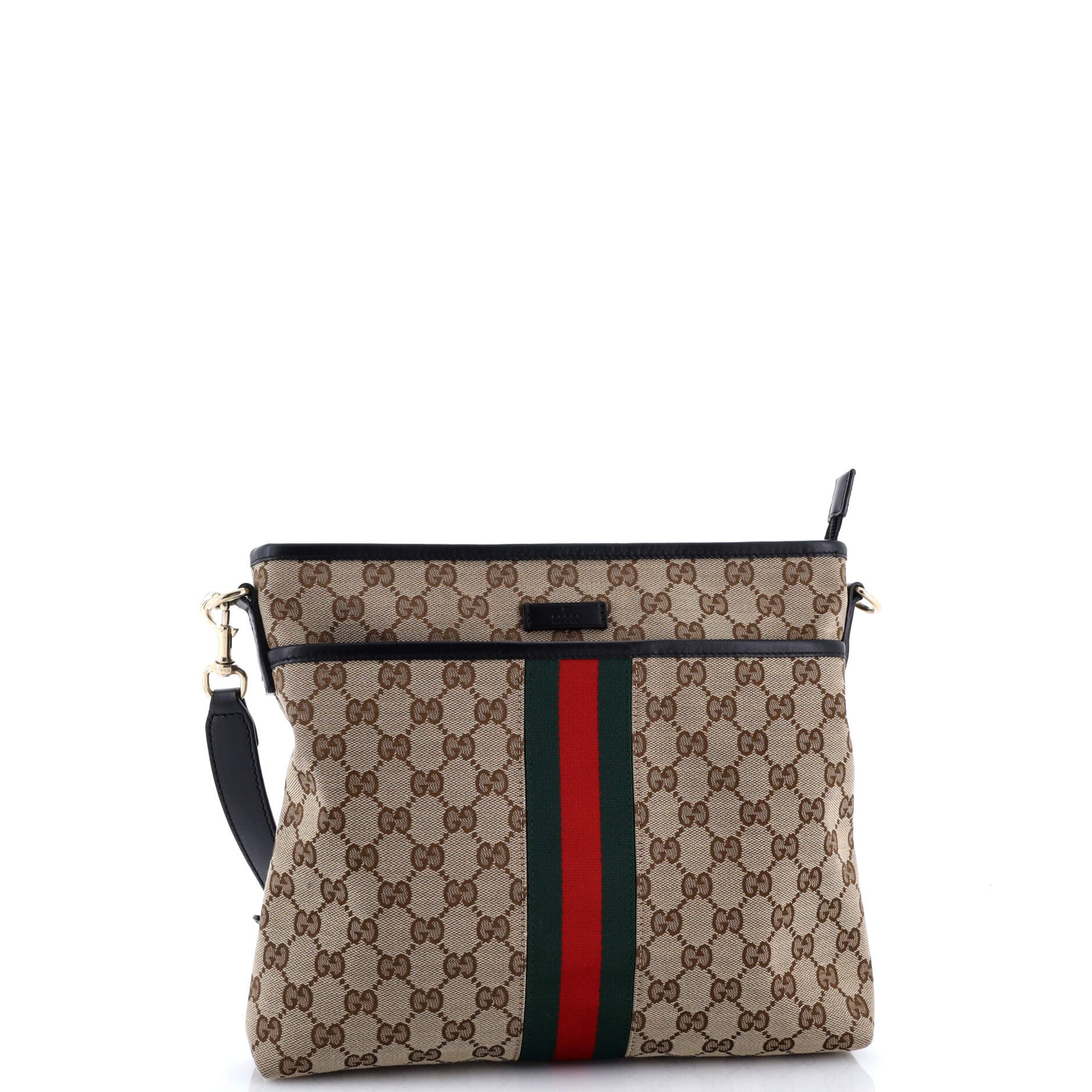 Front Pocket Web Messenger GG Canvas Small