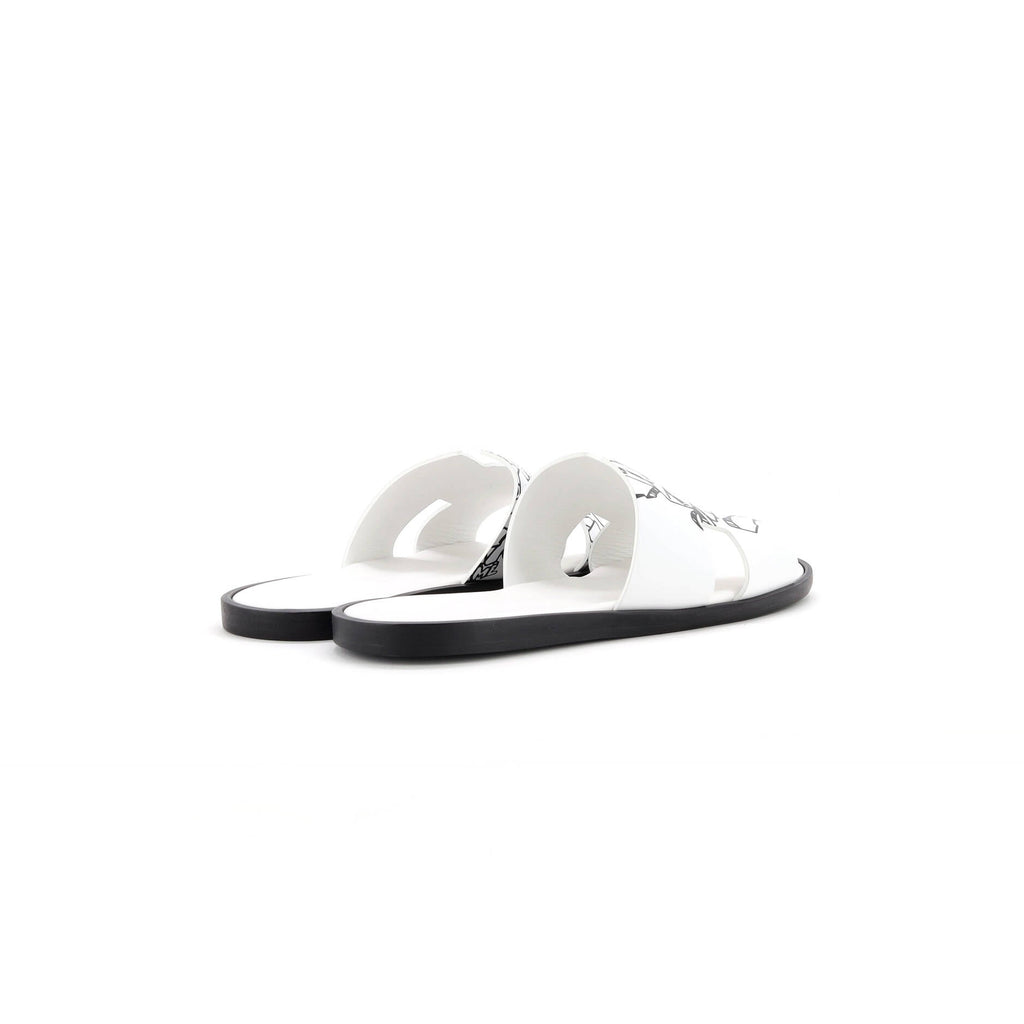 Men's Izmir Slide Sandals Printed Leather