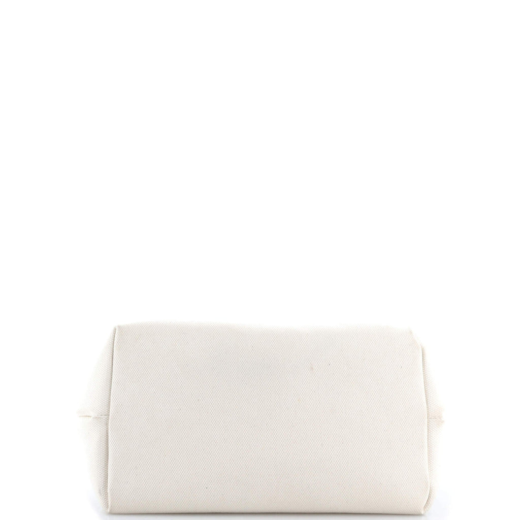 Horizontal Cabas Tote Canvas with Leather