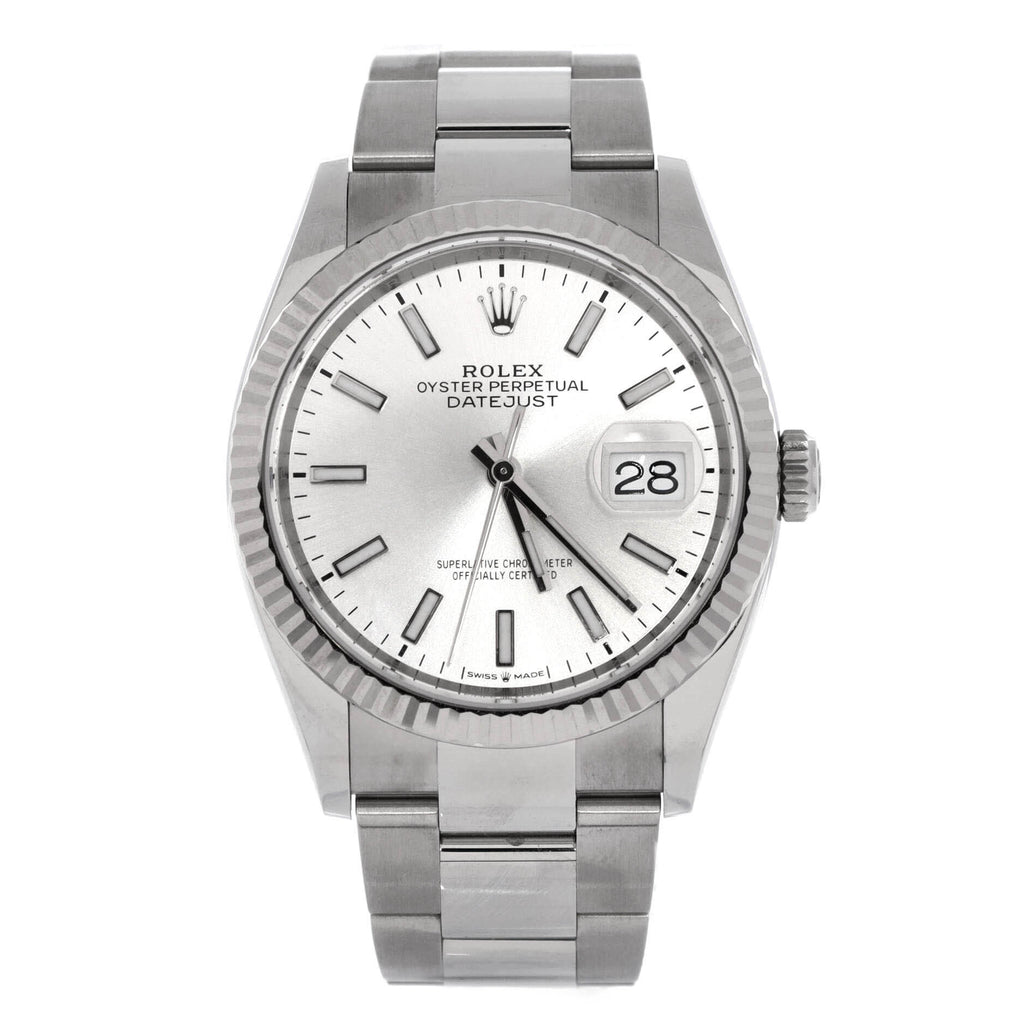 Oyster Perpetual Datejust Automatic Watch Stainless Steel and White Gold 36