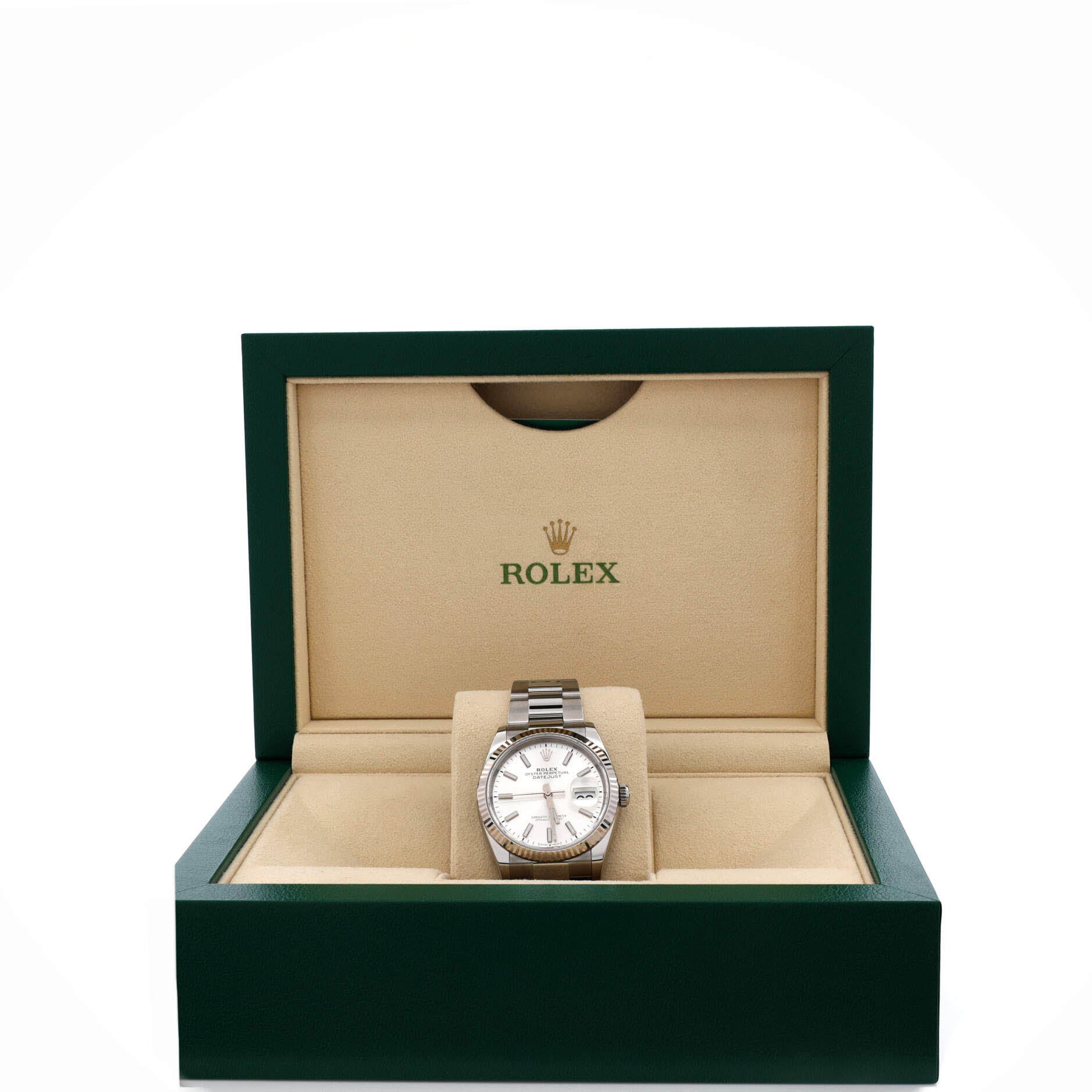 Oyster Perpetual Datejust Automatic Watch Stainless Steel and White Gold 36