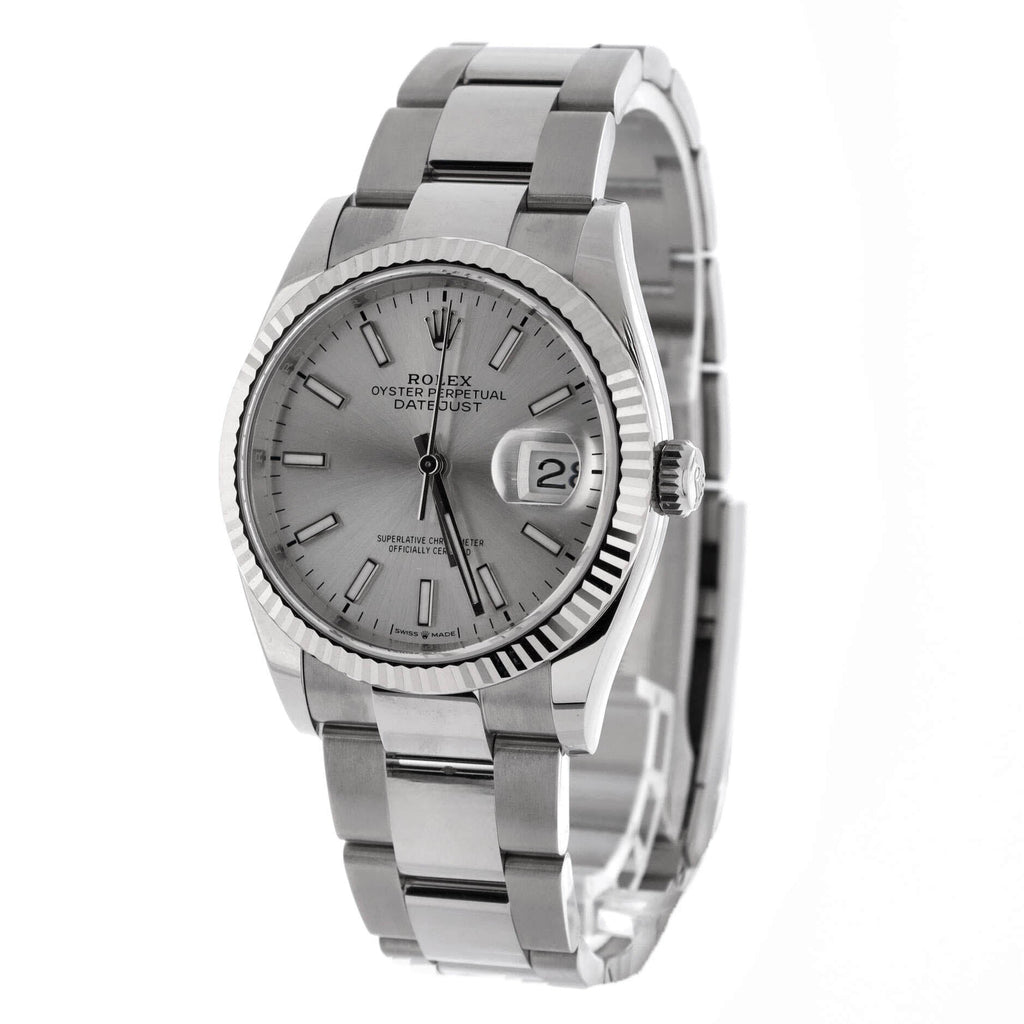 Oyster Perpetual Datejust Automatic Watch Stainless Steel and White Gold 36