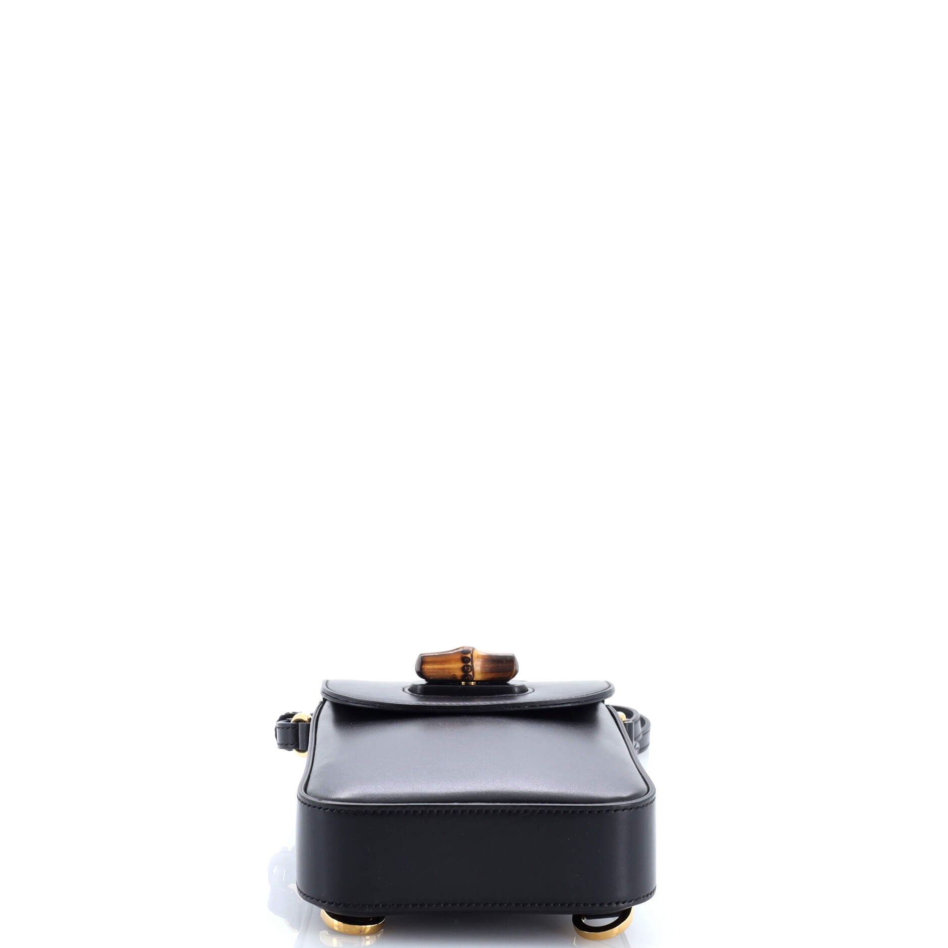 Bamboo Top Handle Backpack Leather Mini