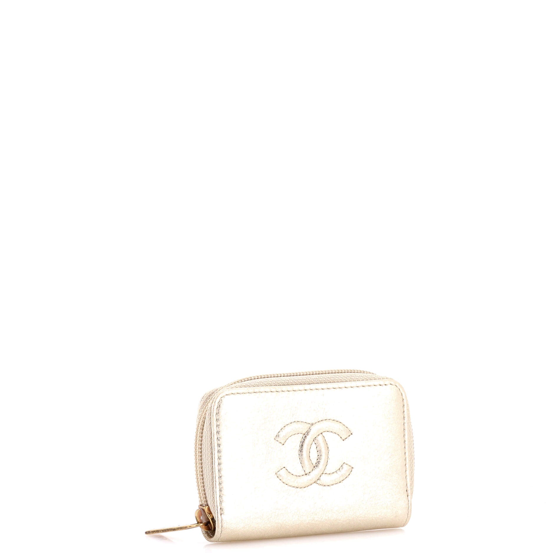 Timeless Zip Around Coin Purse Goatskin Compact