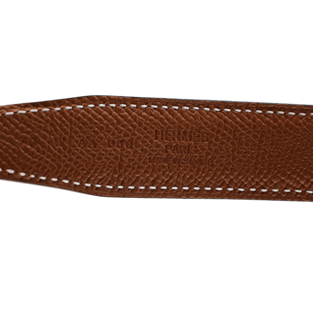 H Torsade Buckle Reversible Belt Leather Thin