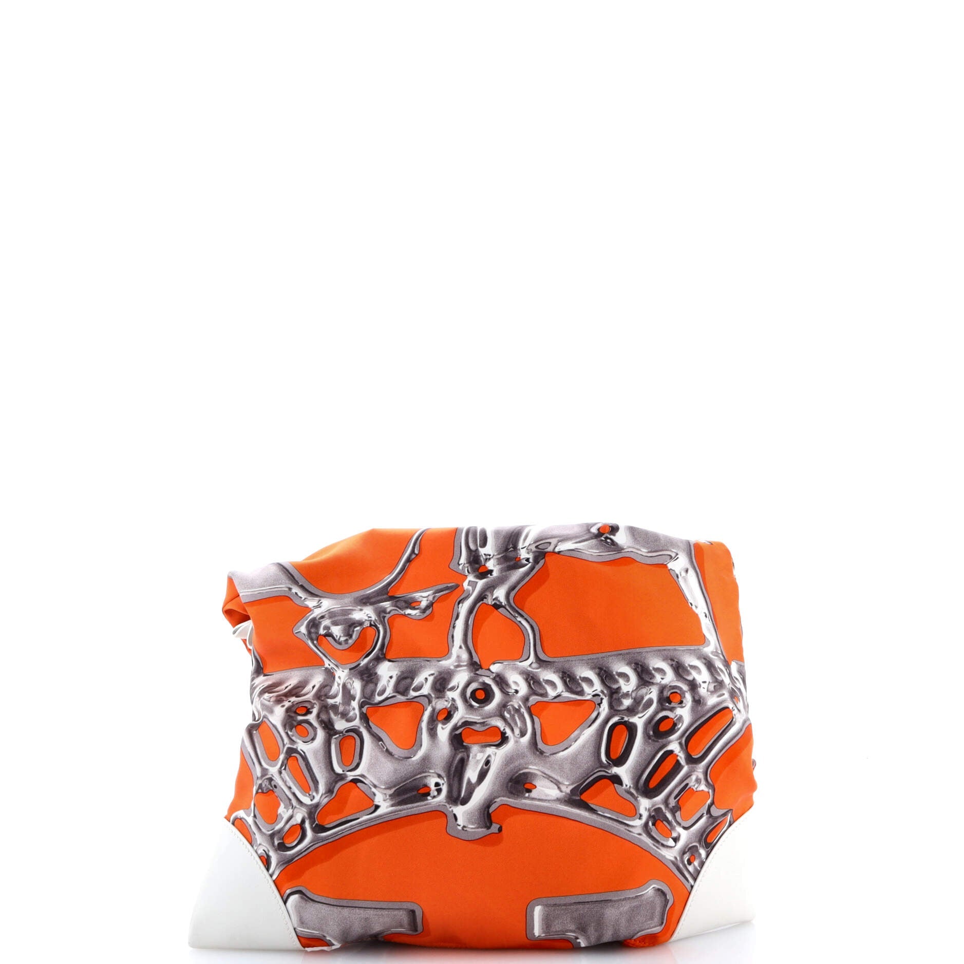 Silky City Bag Printed Silk and Leather PM
