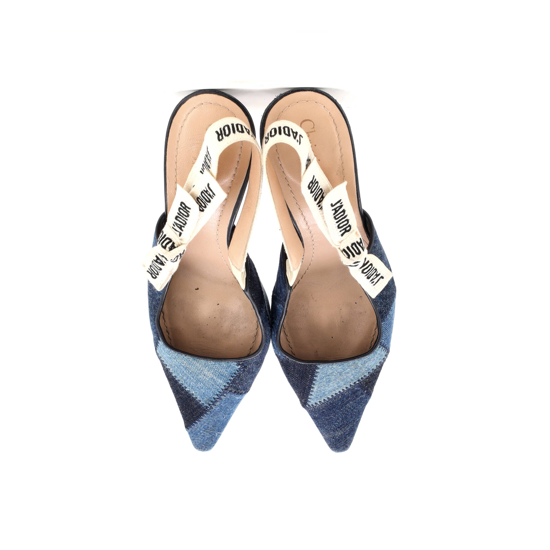 Women's J'Adior Slingback Pumps Patchwork Denim 65