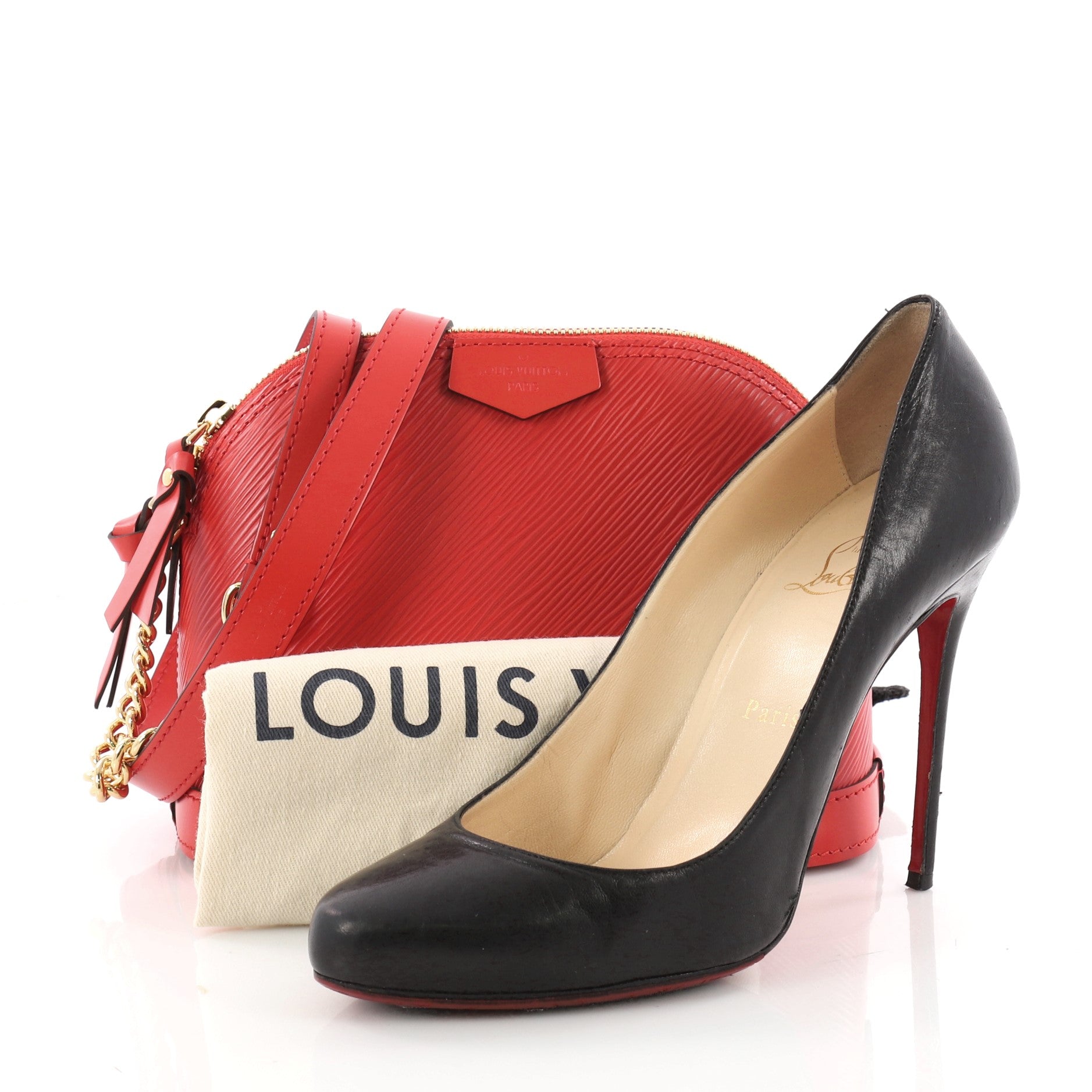 Alma Chain Handbag Epi Leather Mini