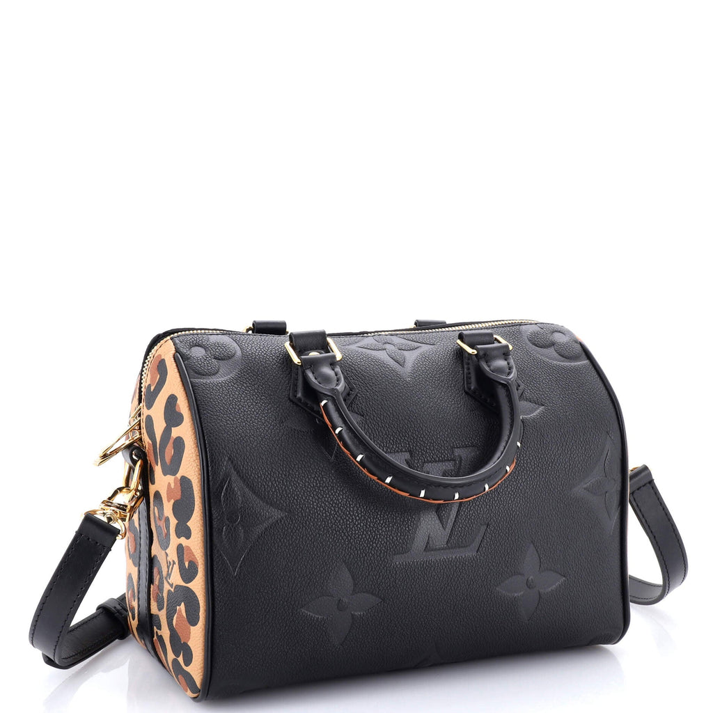 Speedy Bandouliere Bag Wild at Heart Monogram Empreinte Giant 25