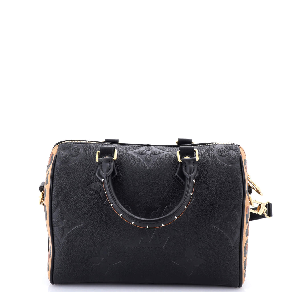 Speedy Bandouliere Bag Wild at Heart Monogram Empreinte Giant 25