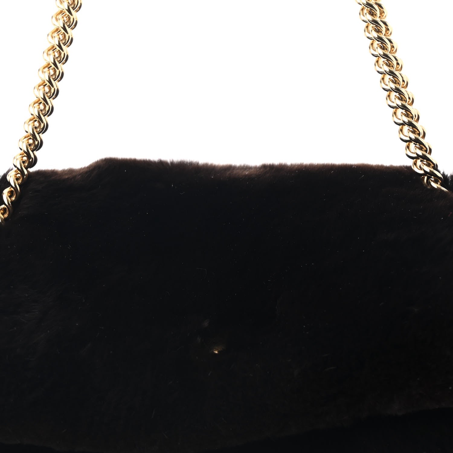 Rabbit Fur Flap Brown